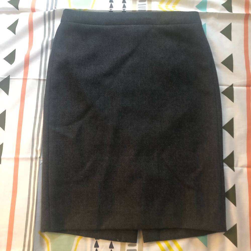 J. Crew 100% Wool No. 2 Pencil Skirt